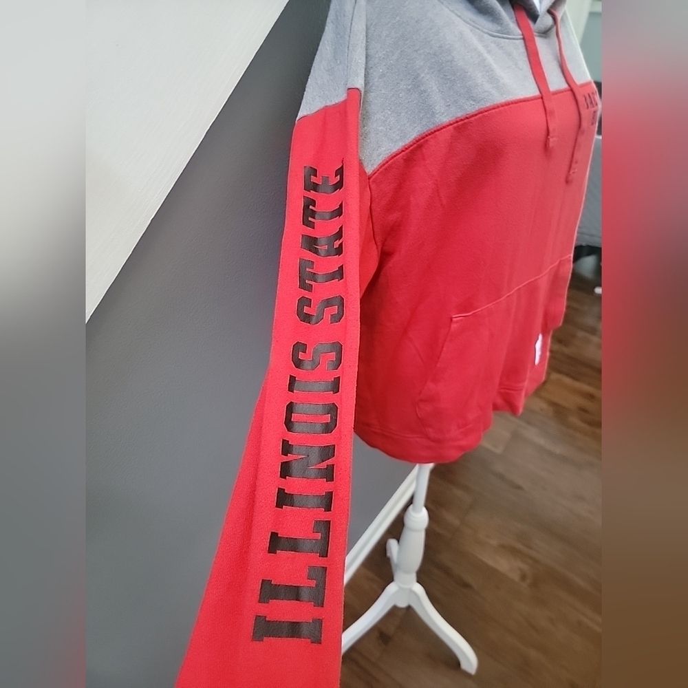 Pink VS x 5th & Ocean Illinois State Red Birds Back the Birds Hoodie Size M - Picture 2 of 5